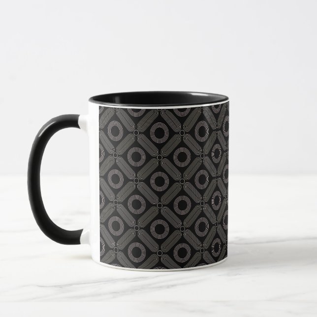 Mug Formes de tan en noir (Gauche)
