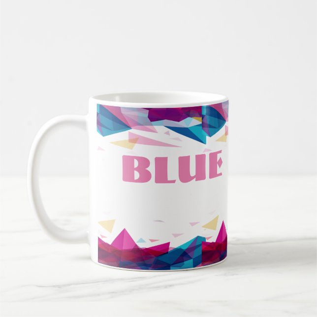 Mug Formes de vision rose bleu (Gauche)