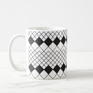 Mug Formes en losange noir motif
