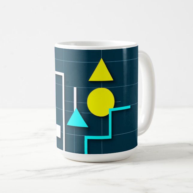 Mug formes géométriques abstraites (Devant droit)