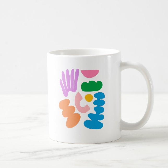 Mug Formes géométriques Abstraites colorées Art (Droite)