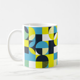 Mug Formes géométriques, arrière - plan abstrait color