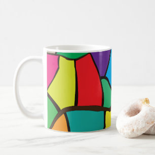 Mug Formes géométriques colorées
