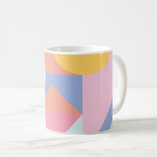 Mug Formes géométriques colorées mignonnes Collage