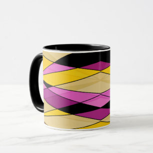 Mug formes géométriques modernes Abstraites triangles