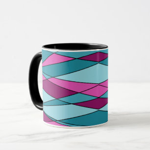 Mug formes géométriques modernes Abstraites triangles