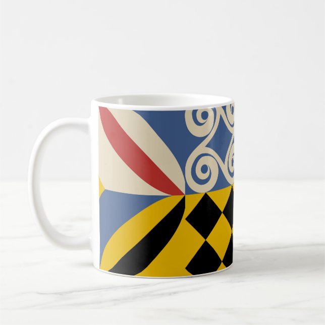 Mug Formes géométriques rétro : azulejos. (Gauche)