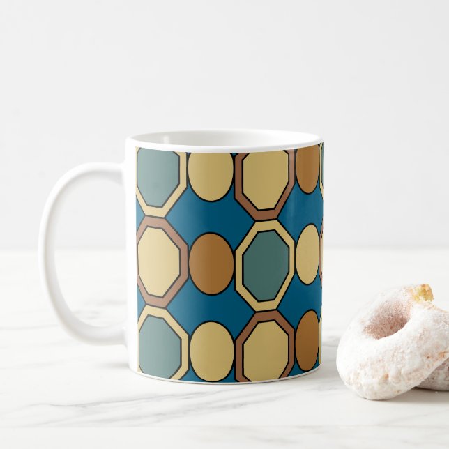 Mug Formes géométriques Style moderne du milieu du siè (Avec donut)