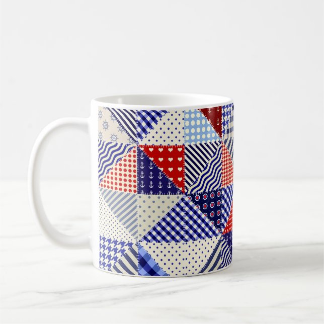 Mug Formes modernes et motif géométrique transparent e (Gauche)