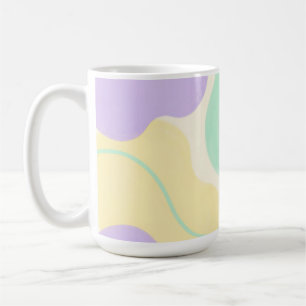 Mug Formes organiques abstraites en blob pastel