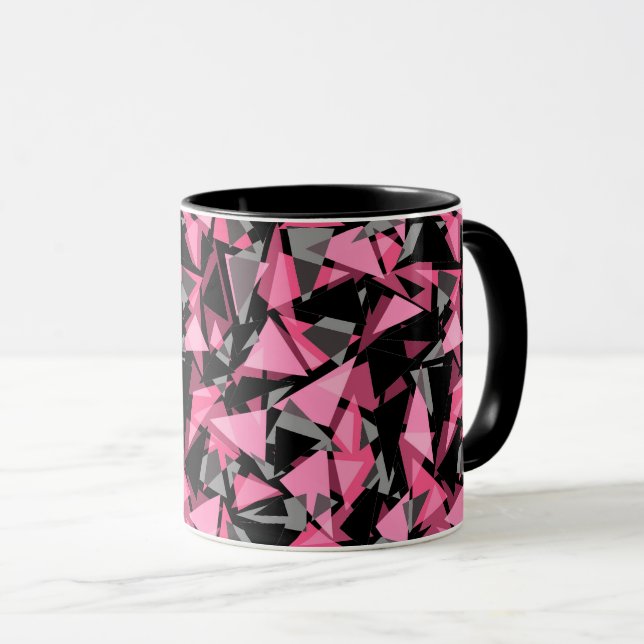 Mug formes triangles géométriques motif (Devant droit)
