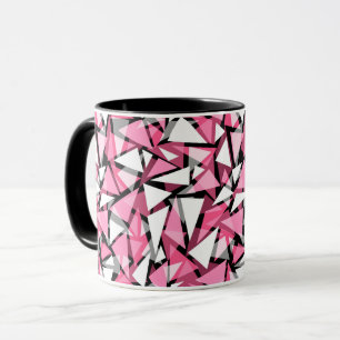 Mug formes triangles géométriques motif
