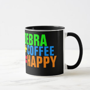 Mug formule café heureuse personnalisée