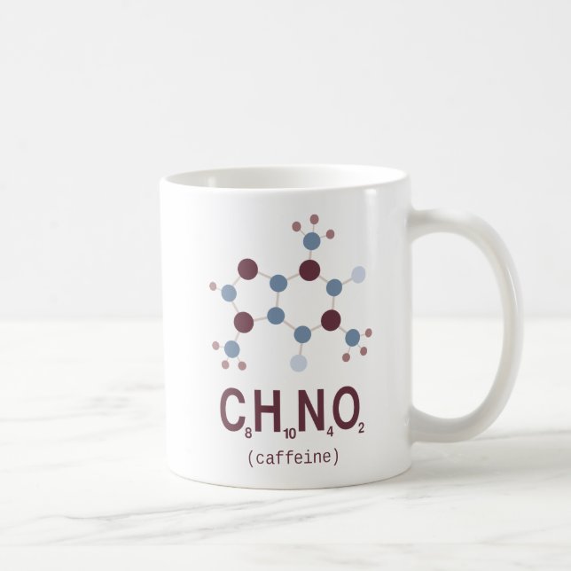 Mug Formule chimique de caféine (Droite)
