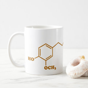 Mug Formule chimique Gingerol Molecule Gingerol