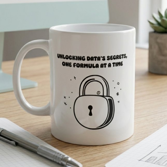 Mug Formule d'analyse de données secrètes Assistant de (Créateur téléchargé)