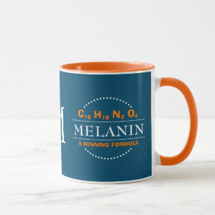 Mug Formule gagnante de MELANIN Monogramme sarcelle