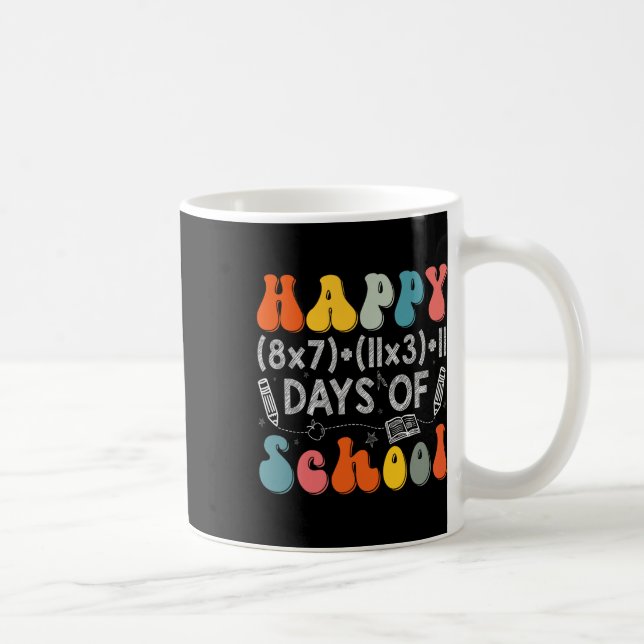 Mug Formule Mathématique 100 Jours D'école Drôle Prof  (Droite)