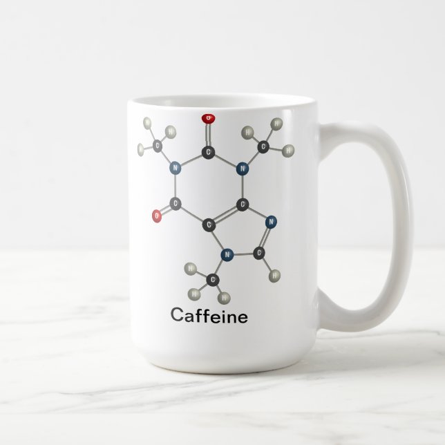 Mug Formule nucléaire de caféine (Droite)