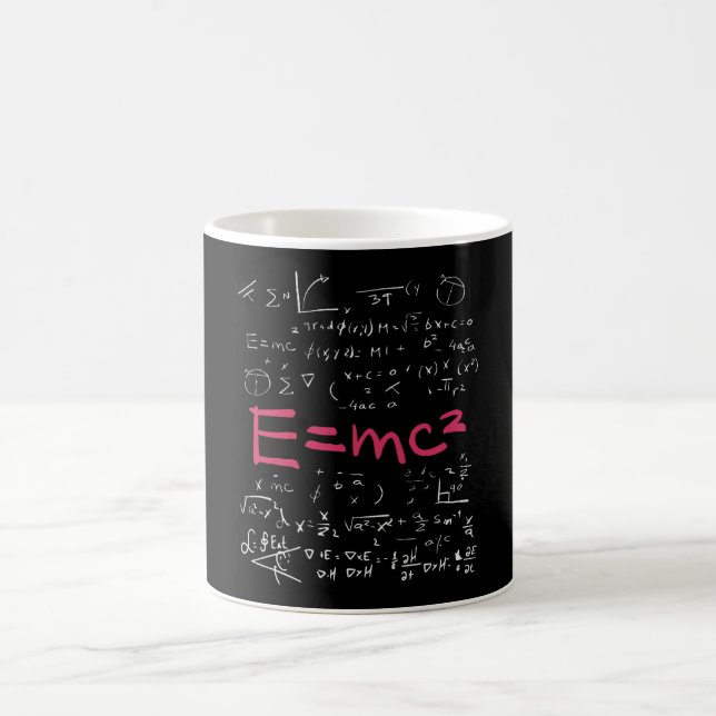 Mug Formules de physique et de mathématiques EMC2 (Centre)