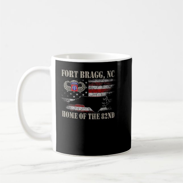 Mug Fort Bragg NC Accueil Du 82e Vetet De Tirage Aérop (Gauche)