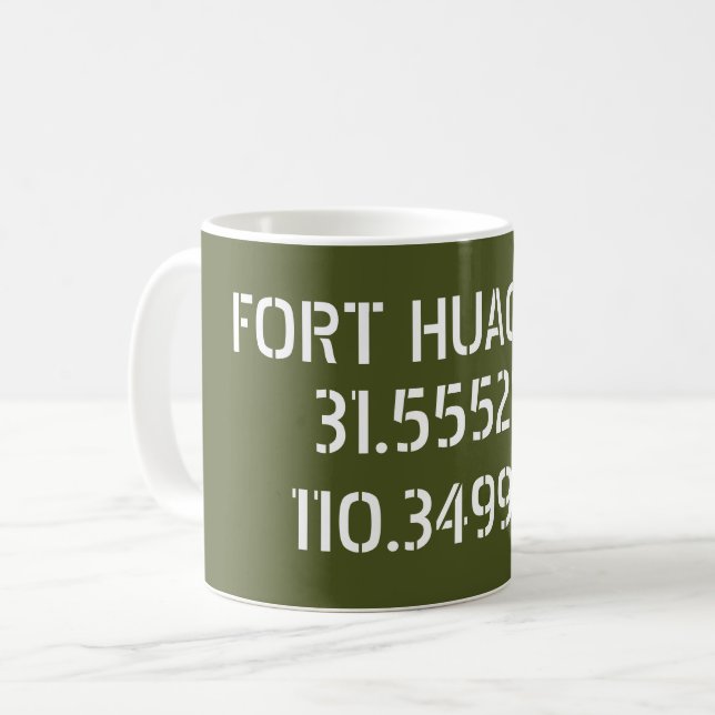 Mug Fort Huachuca Latitude Longitude (Devant gauche)