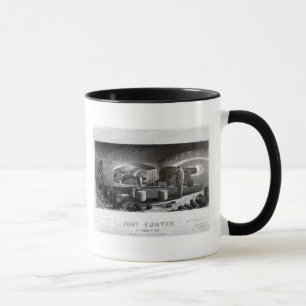 Mug Fort Sumter, vue intérieure de batterie de