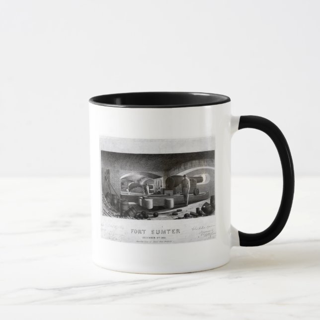 Mug Fort Sumter, vue intérieure de batterie de (Droite)