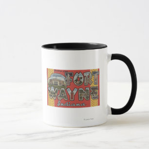 Mug Fort Wayne, Indiana - grandes scènes de lettre