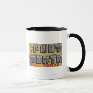 Mug Fort Worth, le Texas - grandes scènes de lettre