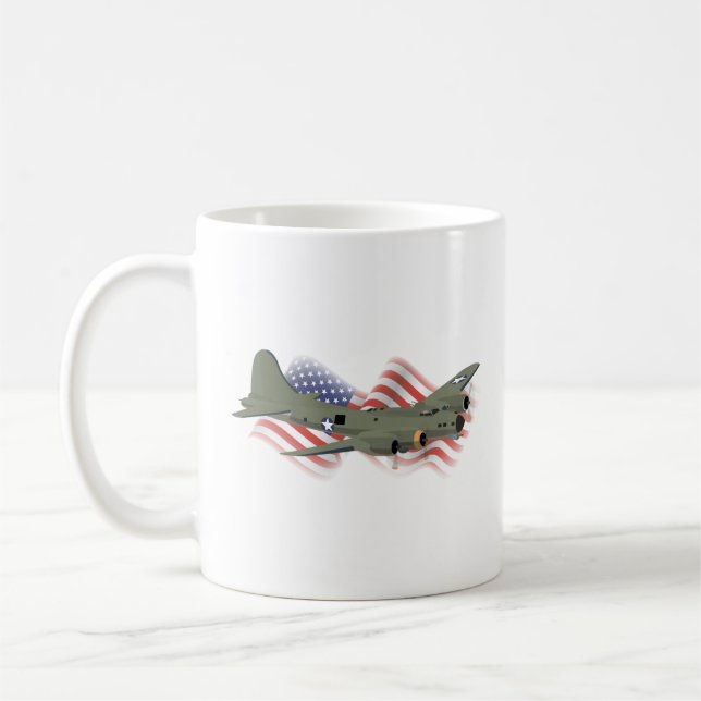 Mug Forteresse volante Patriotique B-17 2ÈME GUERRE MO (Gauche)