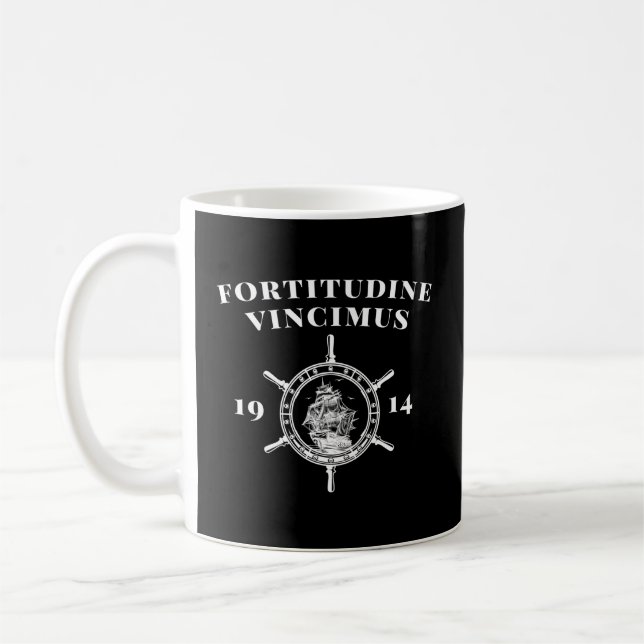 Mug Fortitudine Vincimus Ernest Shackleton Endurance A (Gauche)