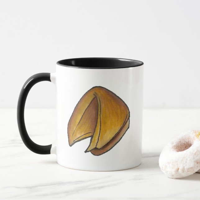 Mug Fortune Teller Cookie Restaurant chinois Nourritur (Avec donut)