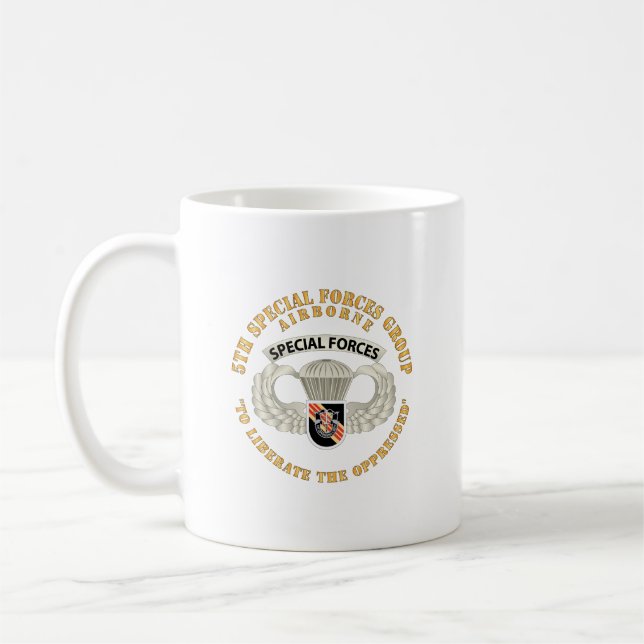 Mug FOS - 5e FOS - Badge aéroporté - Vietnam (Gauche)