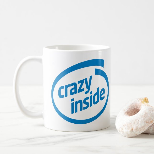 Mug Fou à l'intérieur (Avec donut)