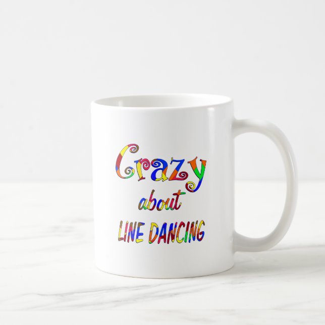 Mug Fou au sujet de la ligne danse (Droite)