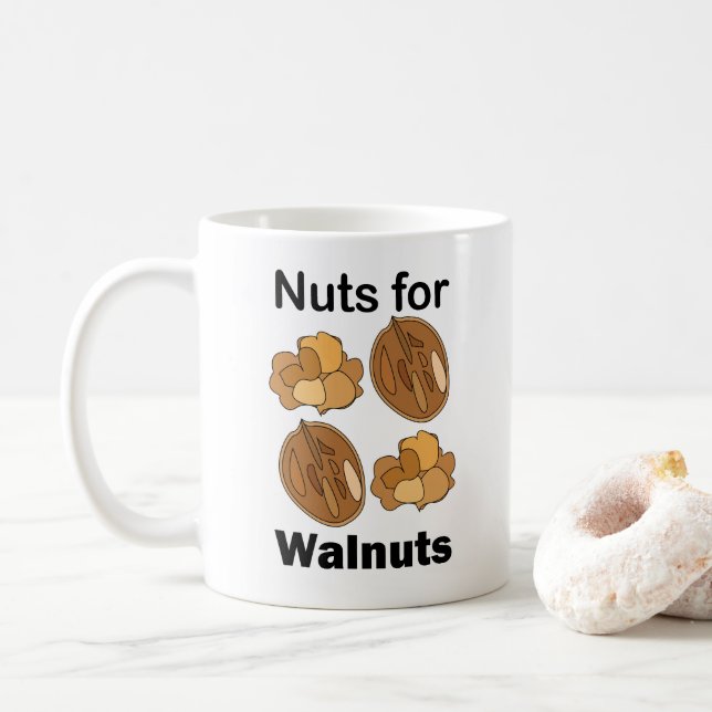 Mug Fou de noix de Grenoble Drôle (Avec donut)