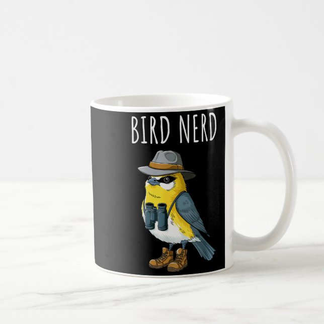 Mug Fou de Oiseaux Drôle Observation d'Oiseaux Ornitho (Droite)