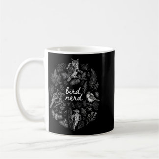 Mug Fou des oiseaux Dessin à la main Vintage Ornitholo