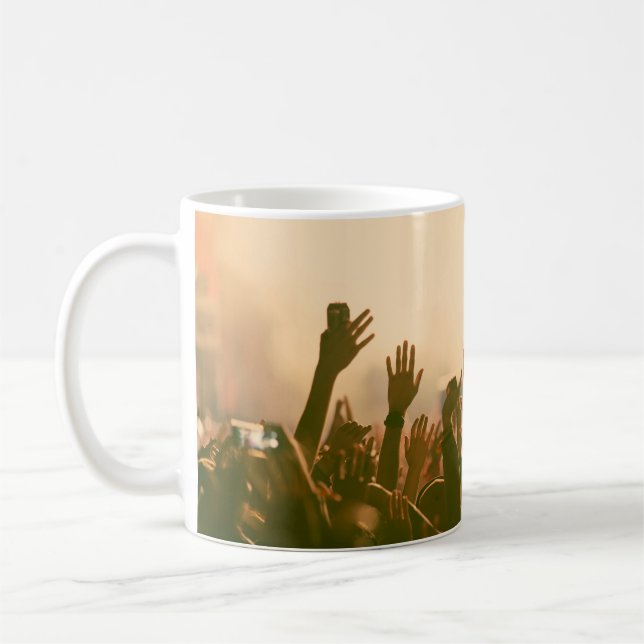 Mug Foule au concert - retro style photoconcert, foule (Gauche)