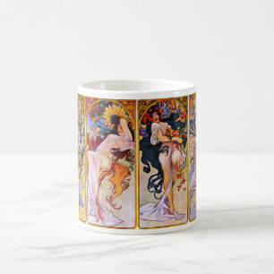 Mug Four Seasons by Alfons Mucha
