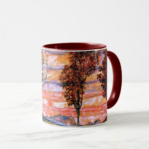 Mug Four Trees, art d'Egon Schiele,