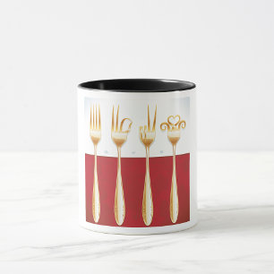 Mug Fourches d'or