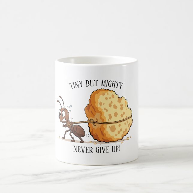 Mug Fourmi forte portant un morceau de fromage géant (Centre)