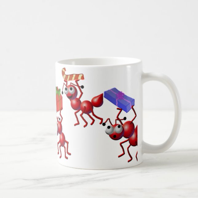 Mug fourmis de Noël (Droite)