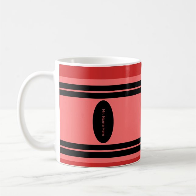 Mug Fournitures d'art au crayon rouge thème Cadeau pou (Gauche)