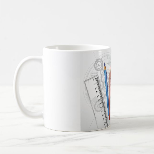 Mug Fournitures de bureau de dessin technique (Gauche)