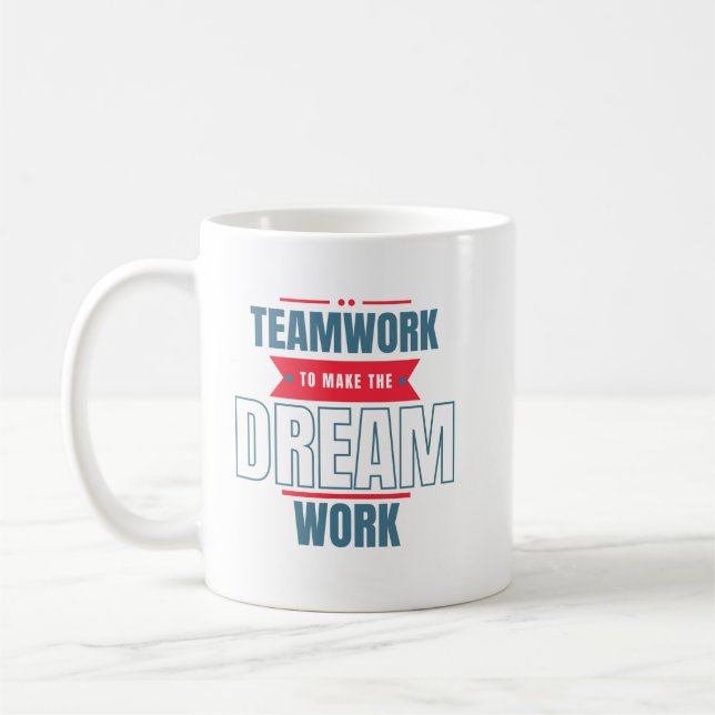 Mug Fournitures de bureau de l'équipe motivationnelle (Gauche)