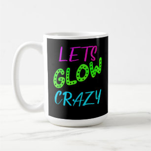 Mug Fous de lueur de patinage néon anniversaire