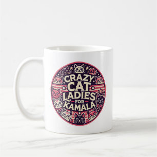 Mug Fous les dames de chat pour Kamala !
